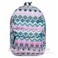 Vintage Style Polyester Backpacks with Coloful Printing for Promotion